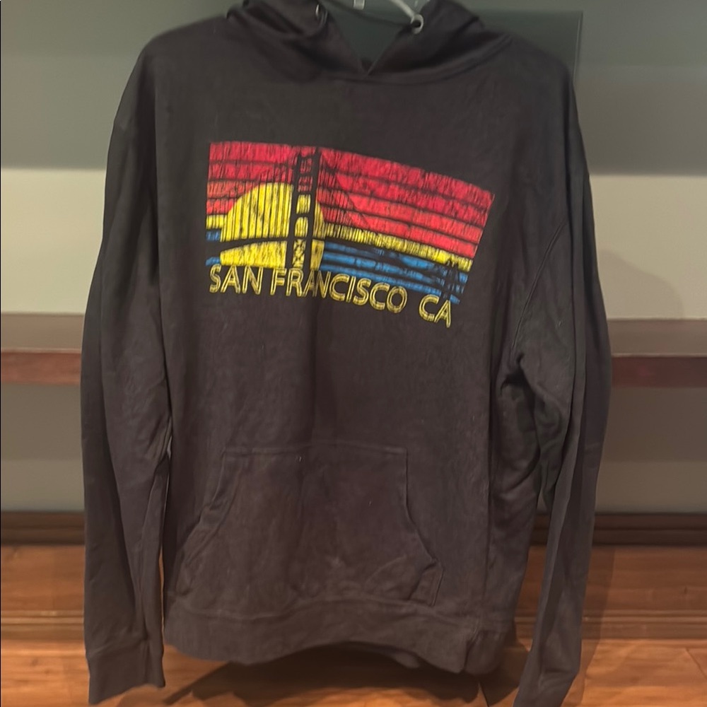 San Francisco CA Graphic Hoodie - Black